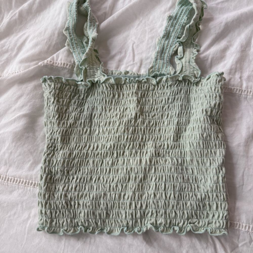 Green hollister tank top